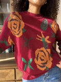 Diane Floral Round Neck Sweater