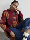 Diane Floral Round Neck Sweater